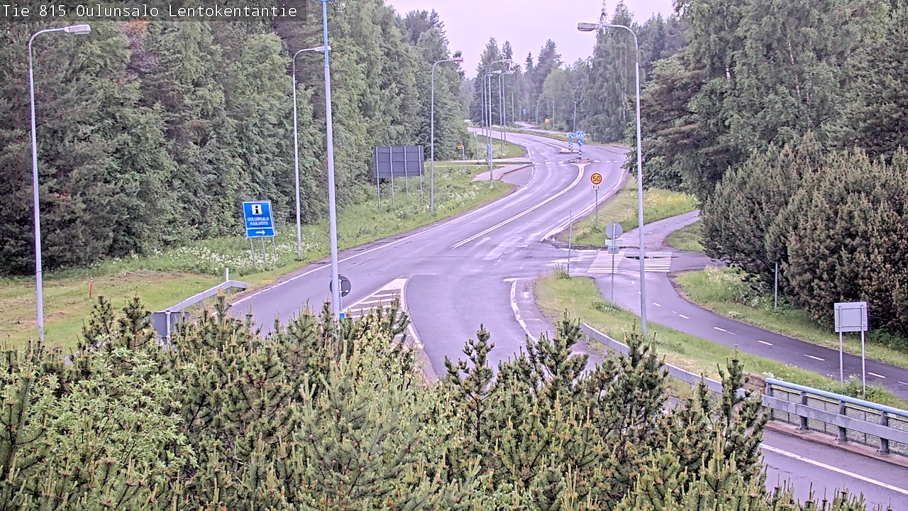 Kelikamerat Kuva Tie 816 Oulunsalo, Lentokentäntie, Oulu, Pohjois-Pohjanmaa