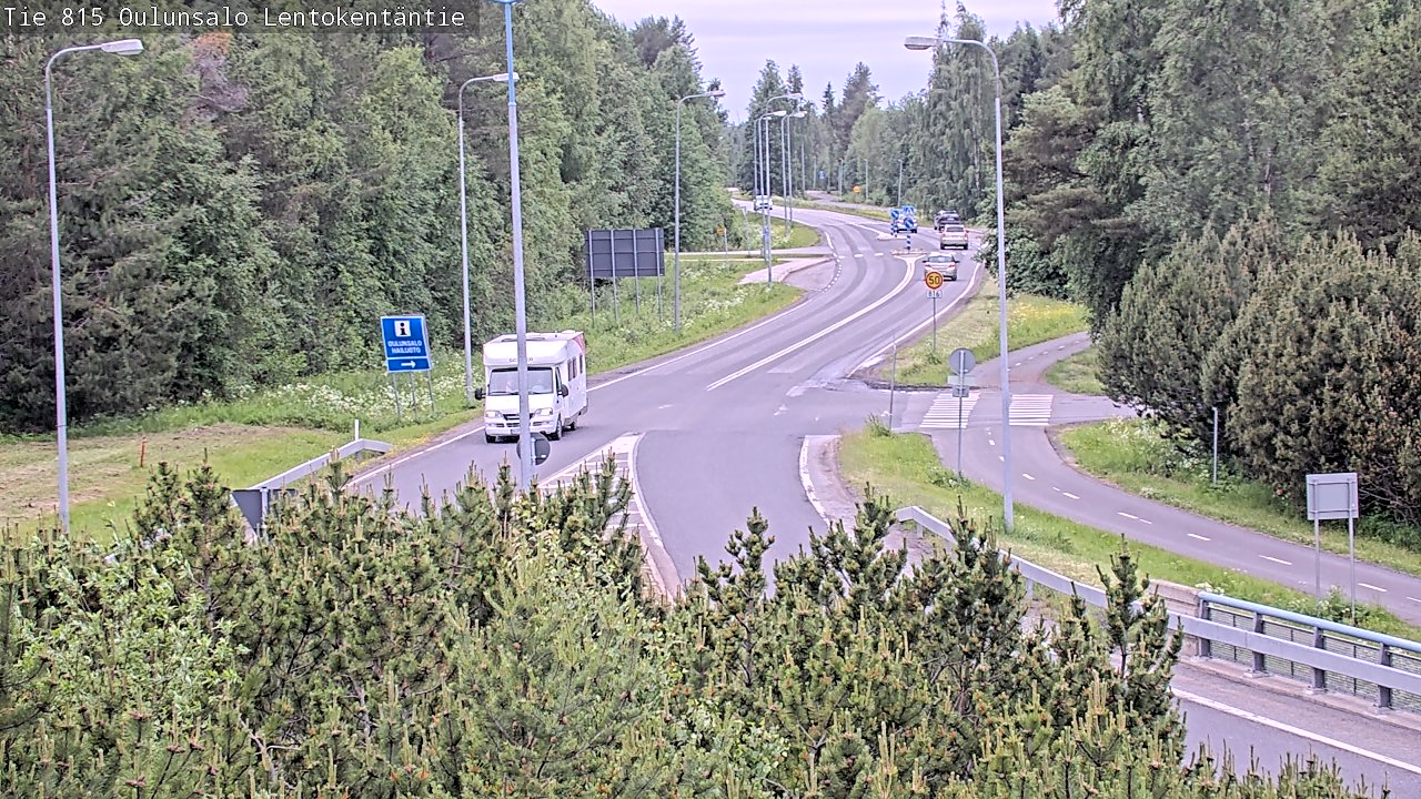Kelikamerat Kuva Tie 816 Oulunsalo, Lentokentäntie, Oulu, Pohjois-Pohjanmaa