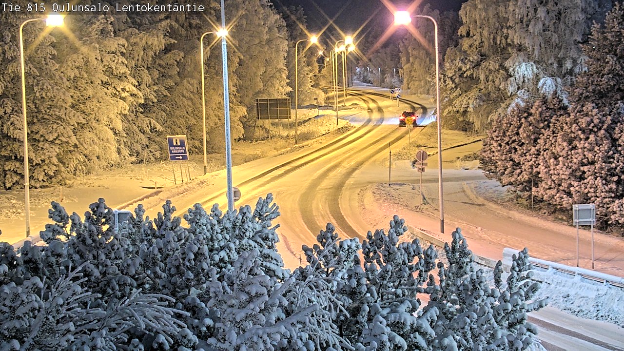 Weather Camera Image Road 816 Oulunsalo, Lentokentäntie, Oulu, Pohjois-Pohjanmaa