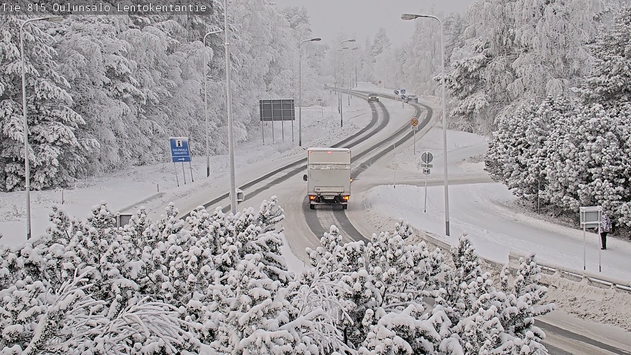 Weather Camera Image Road 816 Oulunsalo, Lentokentäntie, Oulu, Pohjois-Pohjanmaa