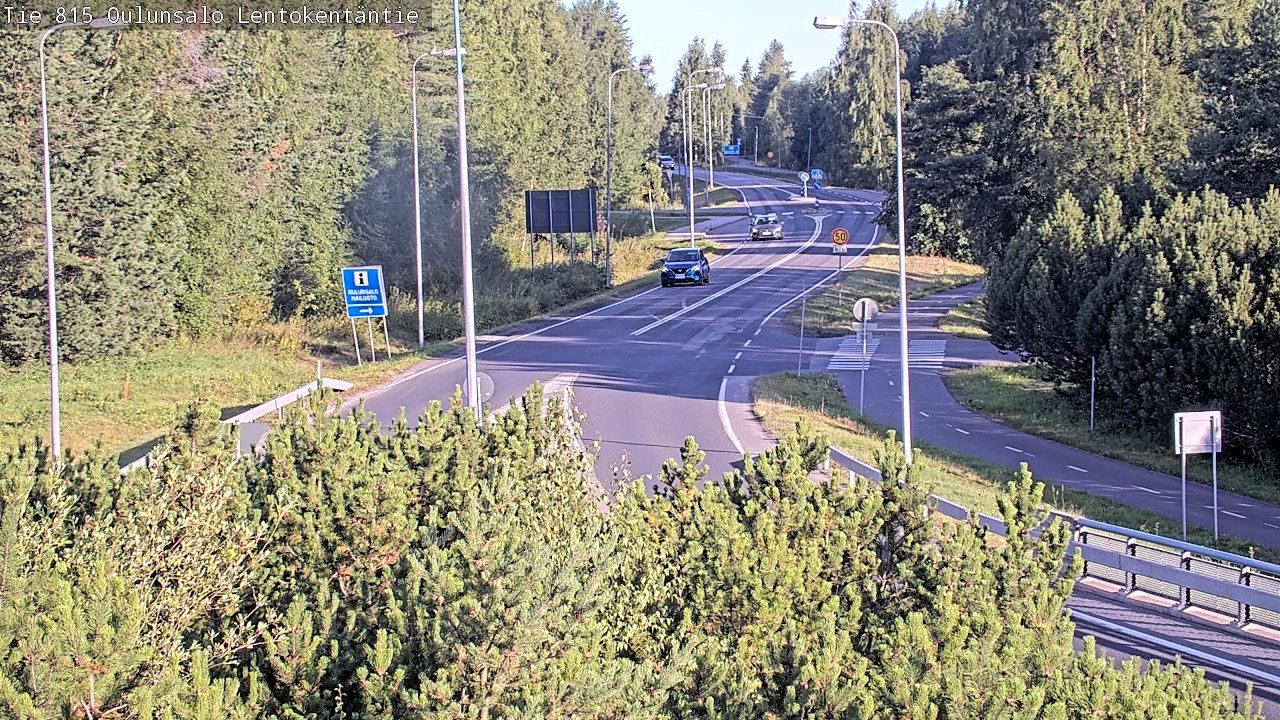 Weather Camera Image Road 816 Oulunsalo, Lentokentäntie, Oulu, Pohjois-Pohjanmaa
