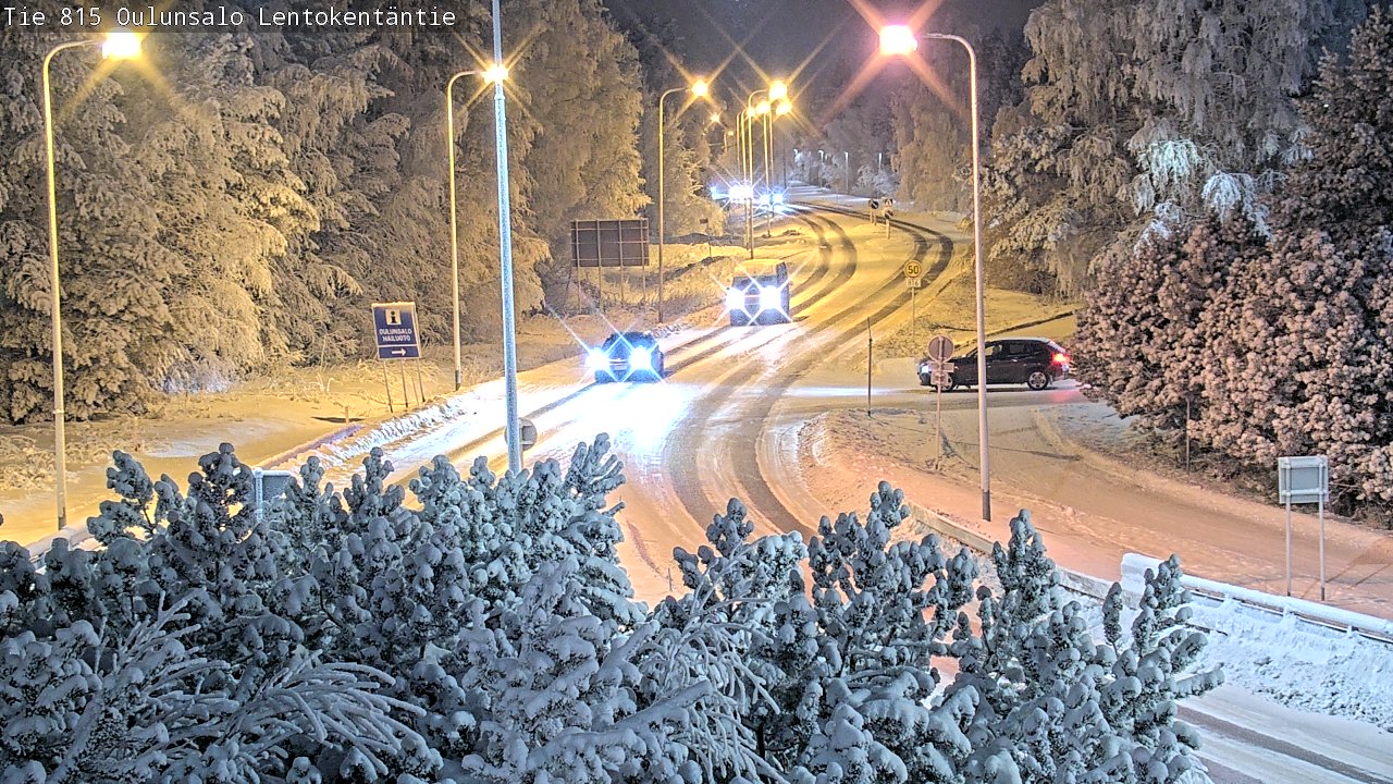 Weather Camera Image Road 816 Oulunsalo, Lentokentäntie, Oulu, Pohjois-Pohjanmaa