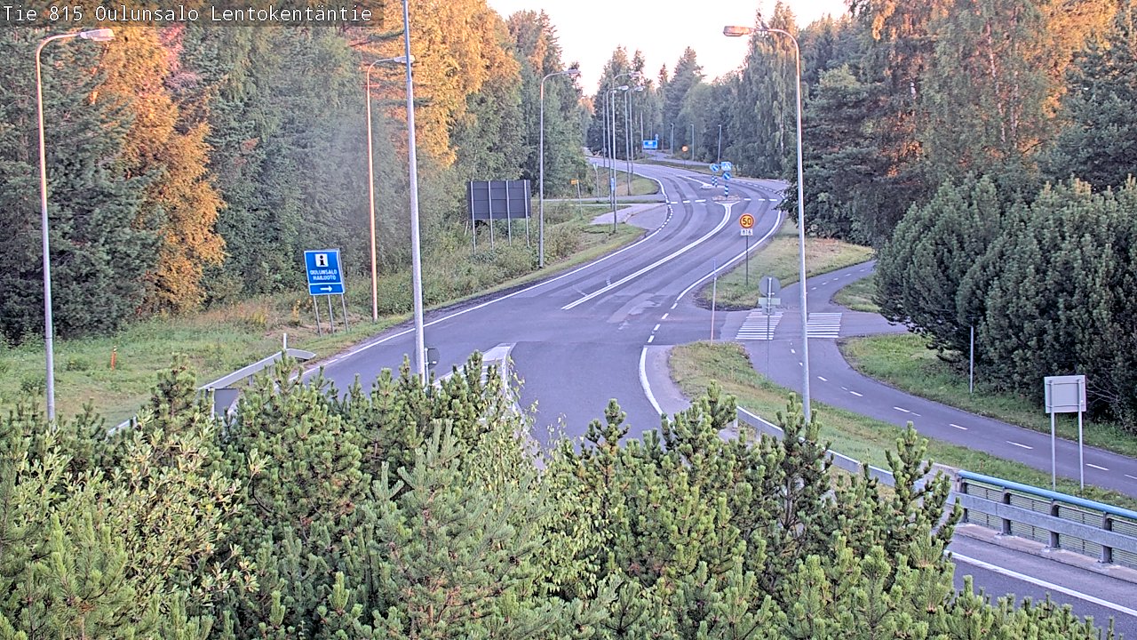 Kelikamerat Kuva Tie 816 Oulunsalo, Lentokentäntie, Oulu, Pohjois-Pohjanmaa