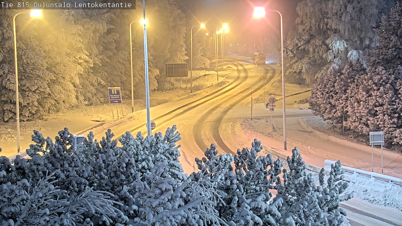 Weather Camera Image Road 816 Oulunsalo, Lentokentäntie, Oulu, Pohjois-Pohjanmaa