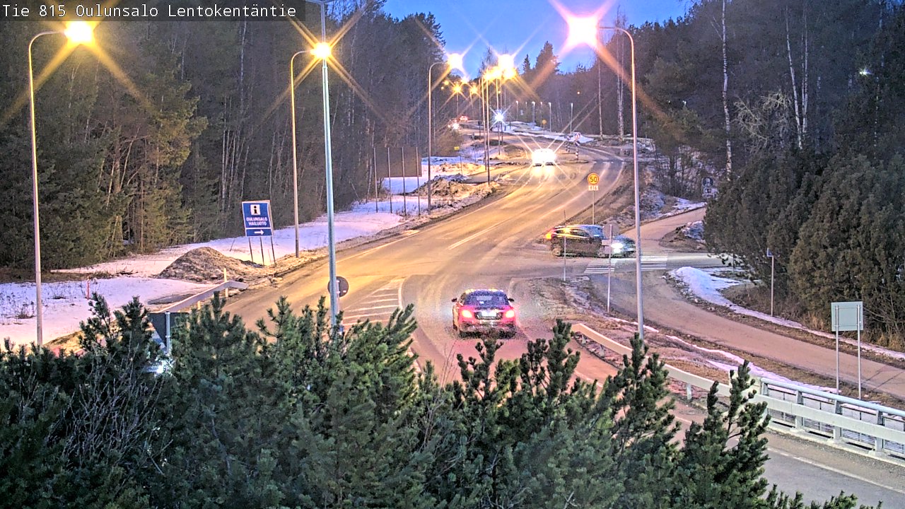 Weather Camera Image Road 816 Oulunsalo, Lentokentäntie, Oulu, Pohjois-Pohjanmaa