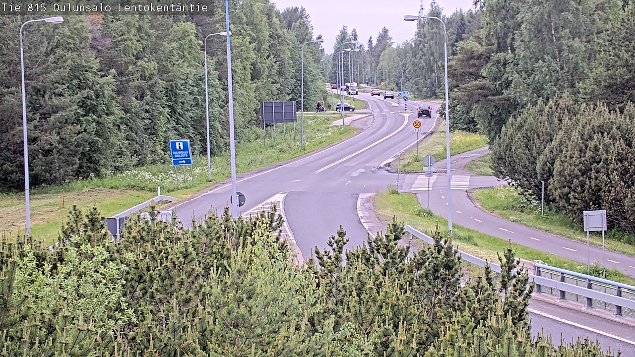 Kelikamerat Kuva Tie 816 Oulunsalo, Lentokentäntie, Oulu, Pohjois-Pohjanmaa
