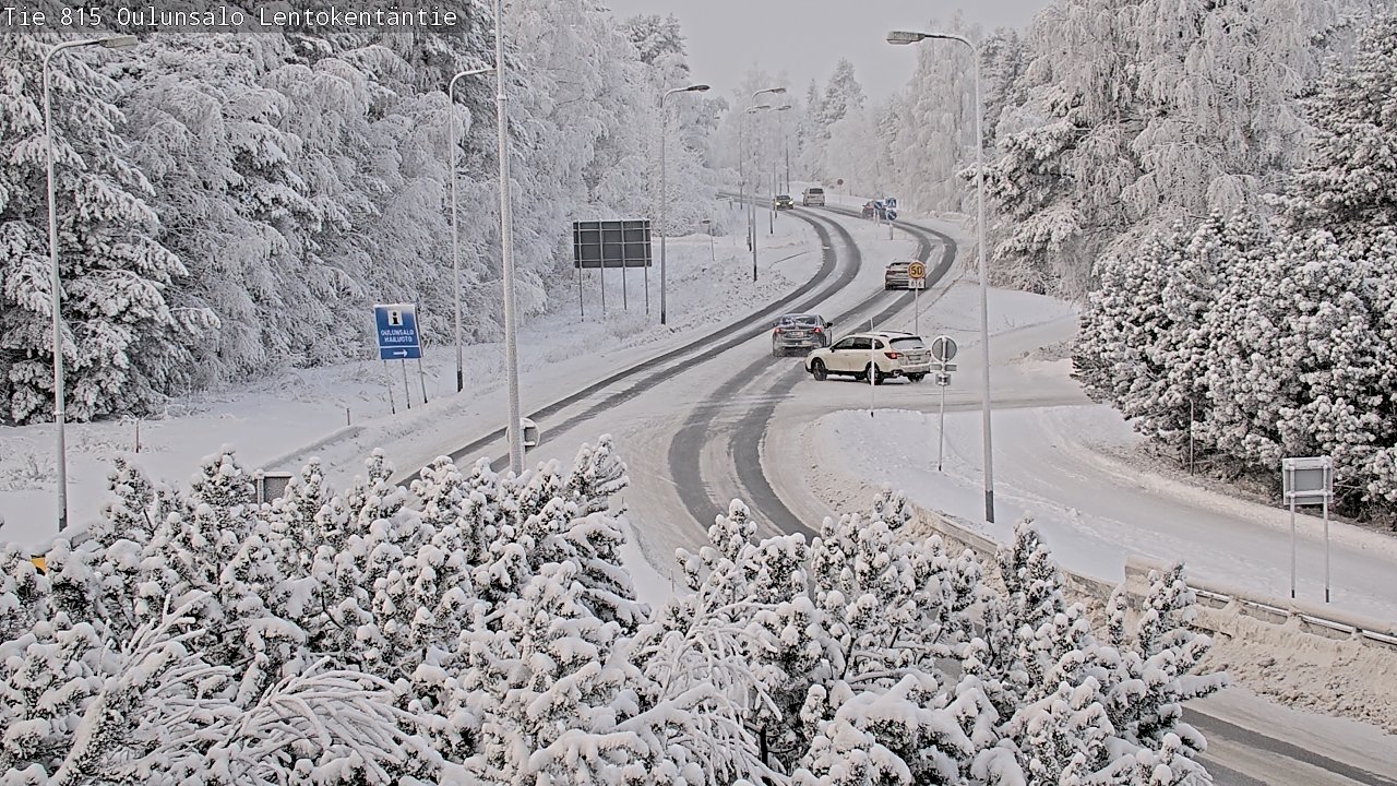 Weather Camera Image Road 816 Oulunsalo, Lentokentäntie, Oulu, Pohjois-Pohjanmaa