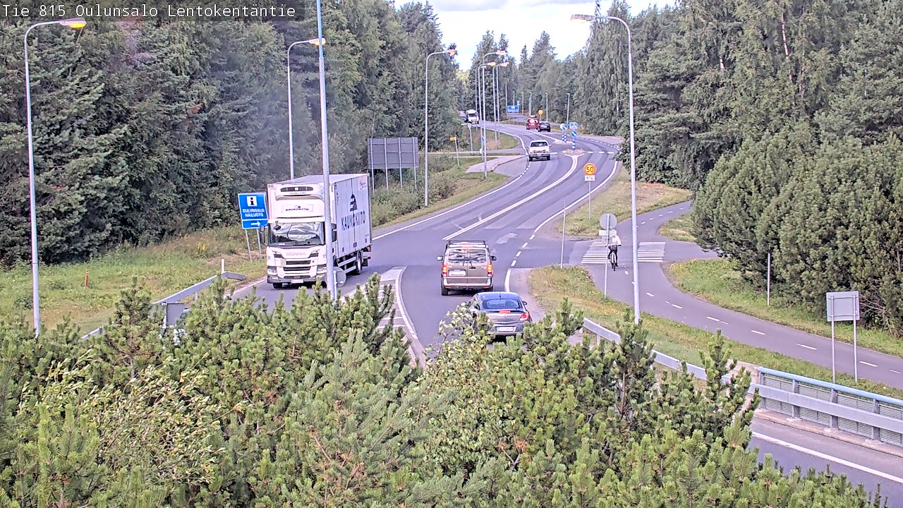 Kelikamerat Kuva Tie 816 Oulunsalo, Lentokentäntie, Oulu, Pohjois-Pohjanmaa