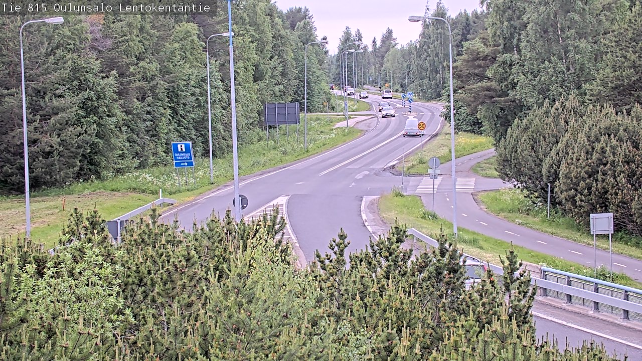 Kelikamerat Kuva Tie 816 Oulunsalo, Lentokentäntie, Oulu, Pohjois-Pohjanmaa