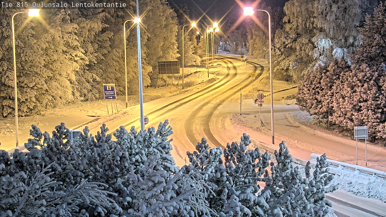 Weather Camera Image Road 816 Oulunsalo, Lentokentäntie, Oulu, Pohjois-Pohjanmaa