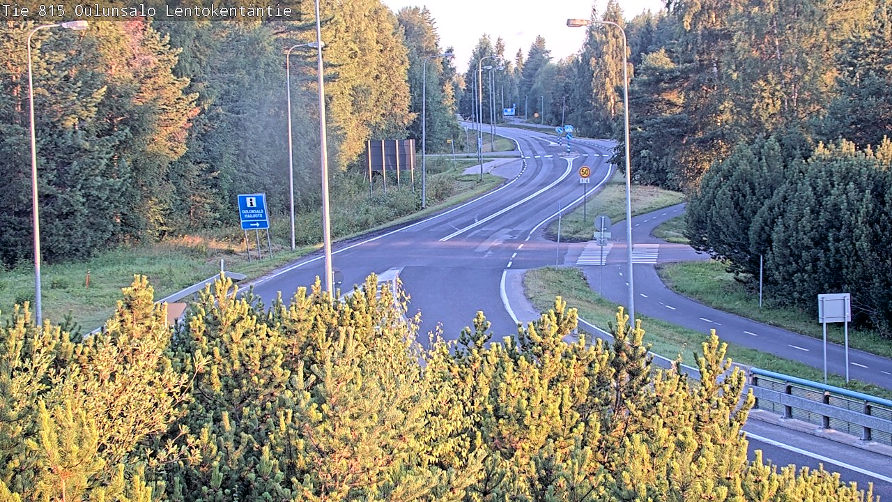 Weather Camera Image Road 816 Oulunsalo, Lentokentäntie, Oulu, Pohjois-Pohjanmaa