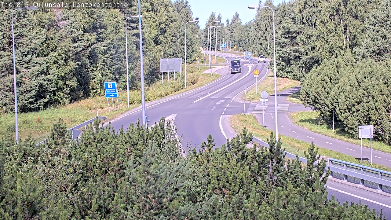 Weather Camera Image Road 816 Oulunsalo, Lentokentäntie, Oulu, Pohjois-Pohjanmaa