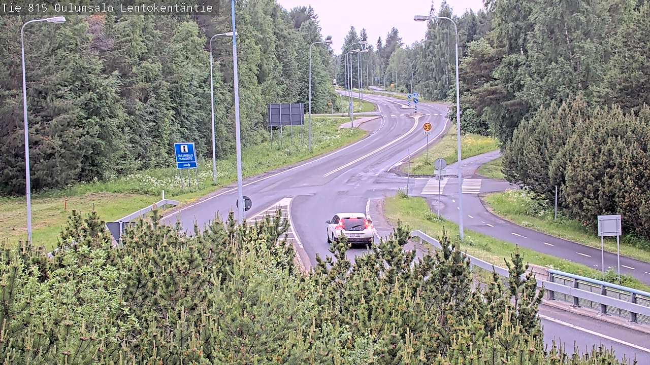 Kelikamerat Kuva Tie 816 Oulunsalo, Lentokentäntie, Oulu, Pohjois-Pohjanmaa