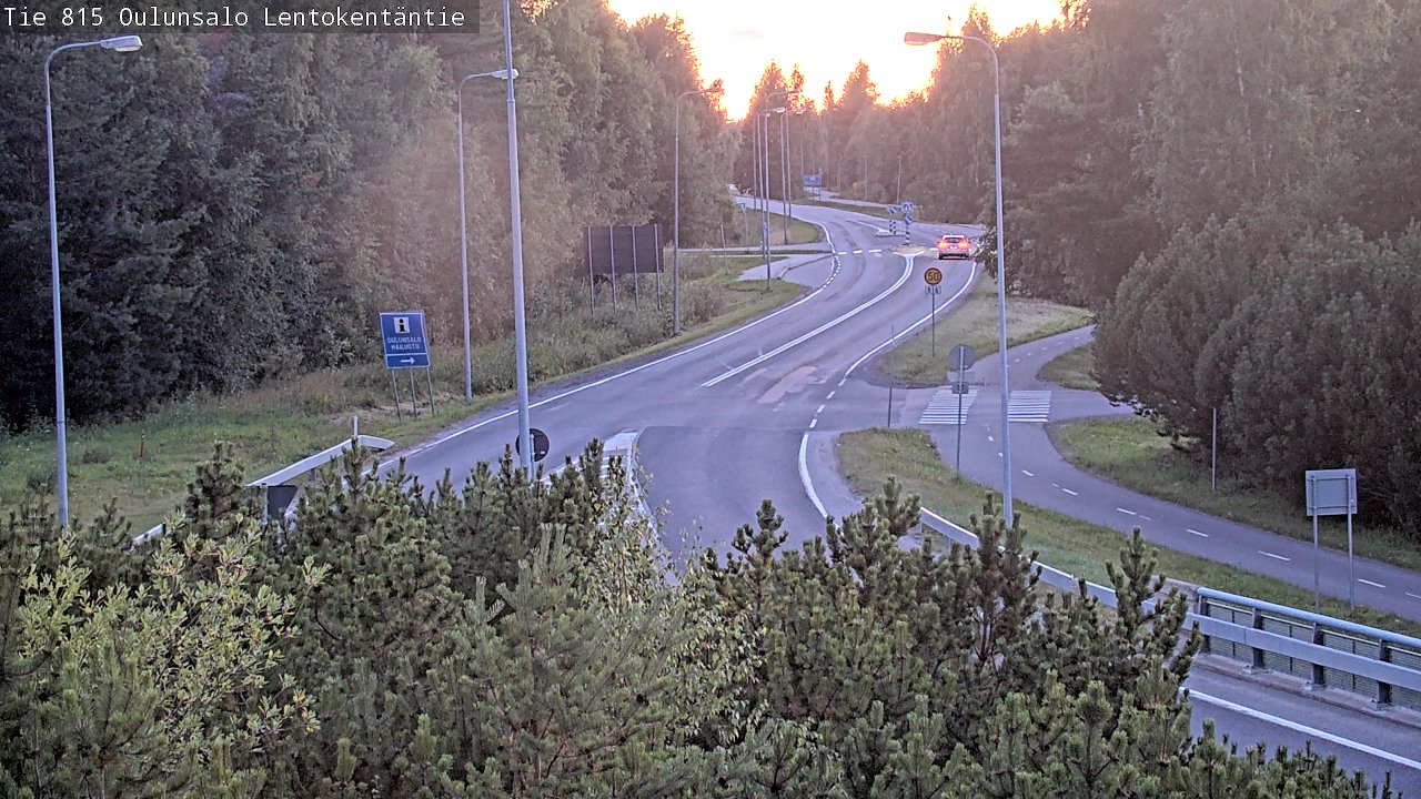 Kelikamerat Kuva Tie 816 Oulunsalo, Lentokentäntie, Oulu, Pohjois-Pohjanmaa