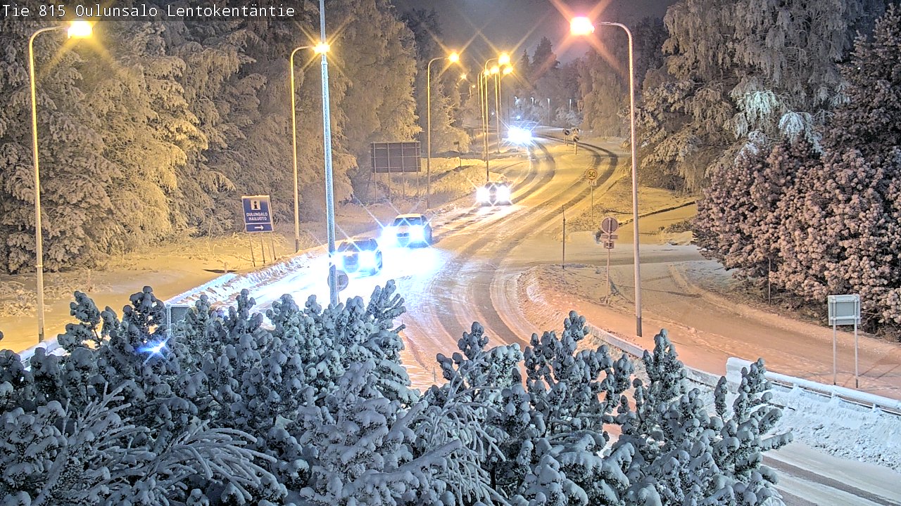 Weather Camera Image Road 816 Oulunsalo, Lentokentäntie, Oulu, Pohjois-Pohjanmaa