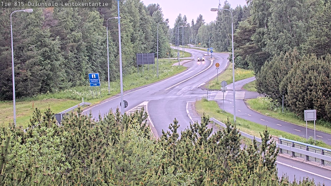 Kelikamerat Kuva Tie 816 Oulunsalo, Lentokentäntie, Oulu, Pohjois-Pohjanmaa
