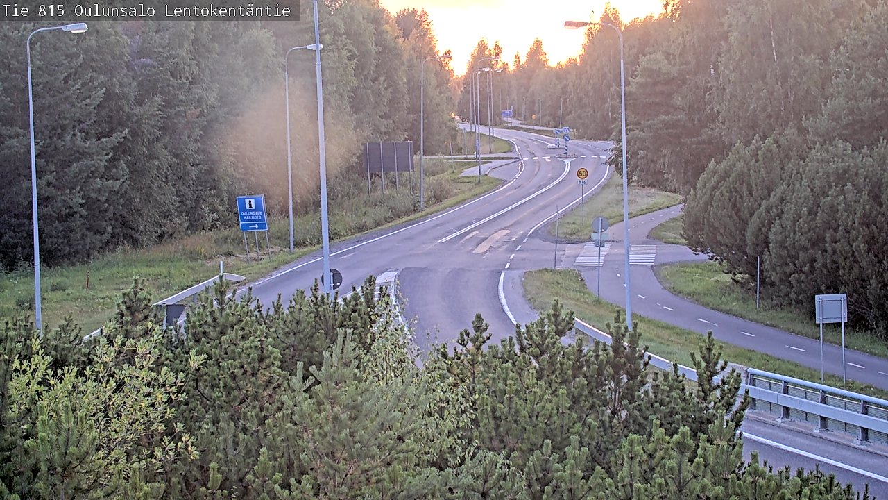 Kelikamerat Kuva Tie 816 Oulunsalo, Lentokentäntie, Oulu, Pohjois-Pohjanmaa