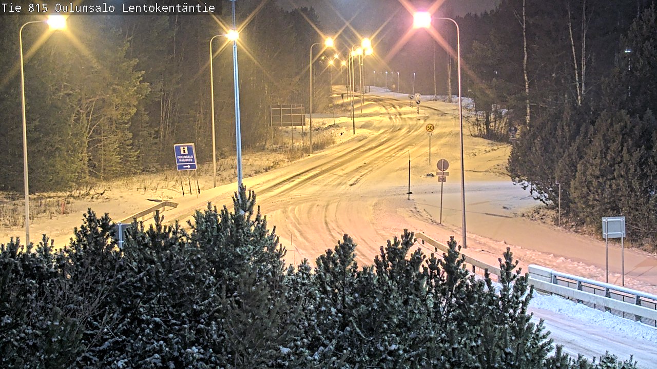 Kelikamerat Kuva Tie 816 Oulunsalo, Lentokentäntie, Oulu, Pohjois-Pohjanmaa