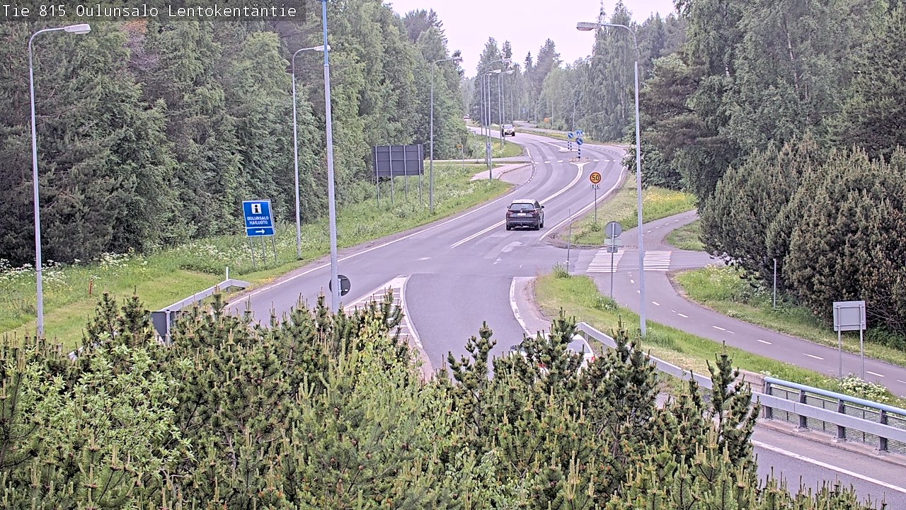 Kelikamerat Kuva Tie 816 Oulunsalo, Lentokentäntie, Oulu, Pohjois-Pohjanmaa