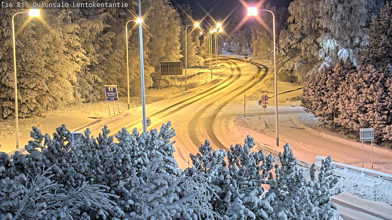 Weather Camera Image Road 816 Oulunsalo, Lentokentäntie, Oulu, Pohjois-Pohjanmaa