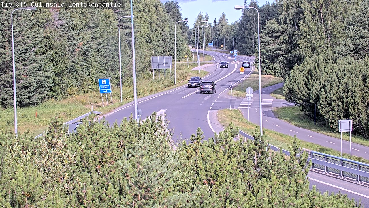 Weather Camera Image Road 816 Oulunsalo, Lentokentäntie, Oulu, Pohjois-Pohjanmaa