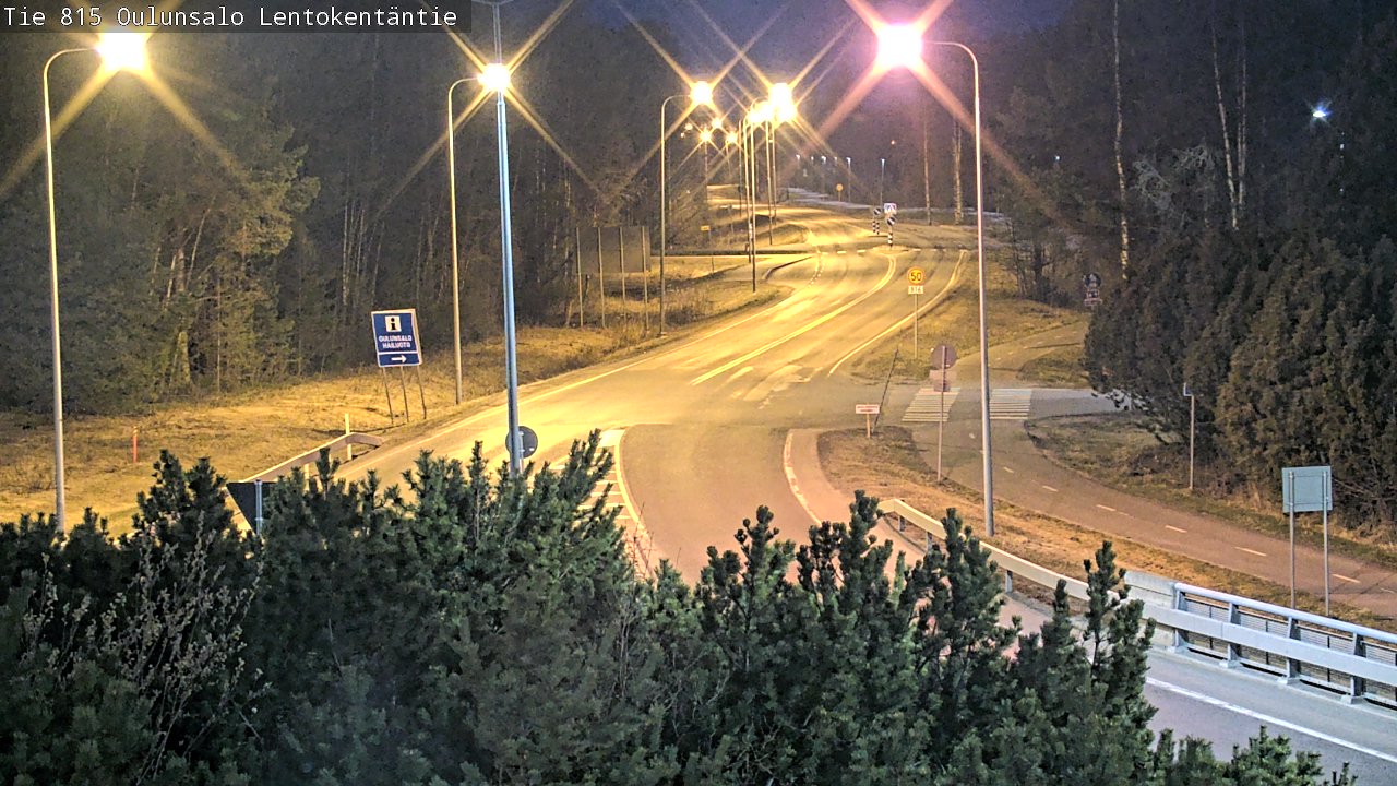 Weather Camera Image Road 816 Oulunsalo, Lentokentäntie, Oulu, Pohjois-Pohjanmaa