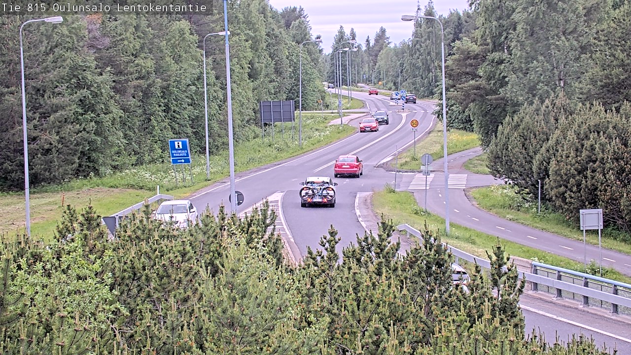 Kelikamerat Kuva Tie 816 Oulunsalo, Lentokentäntie, Oulu, Pohjois-Pohjanmaa