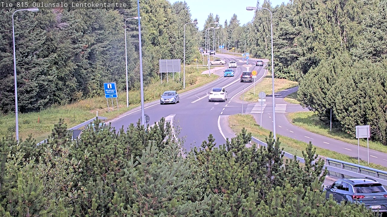 Weather Camera Image Road 816 Oulunsalo, Lentokentäntie, Oulu, Pohjois-Pohjanmaa