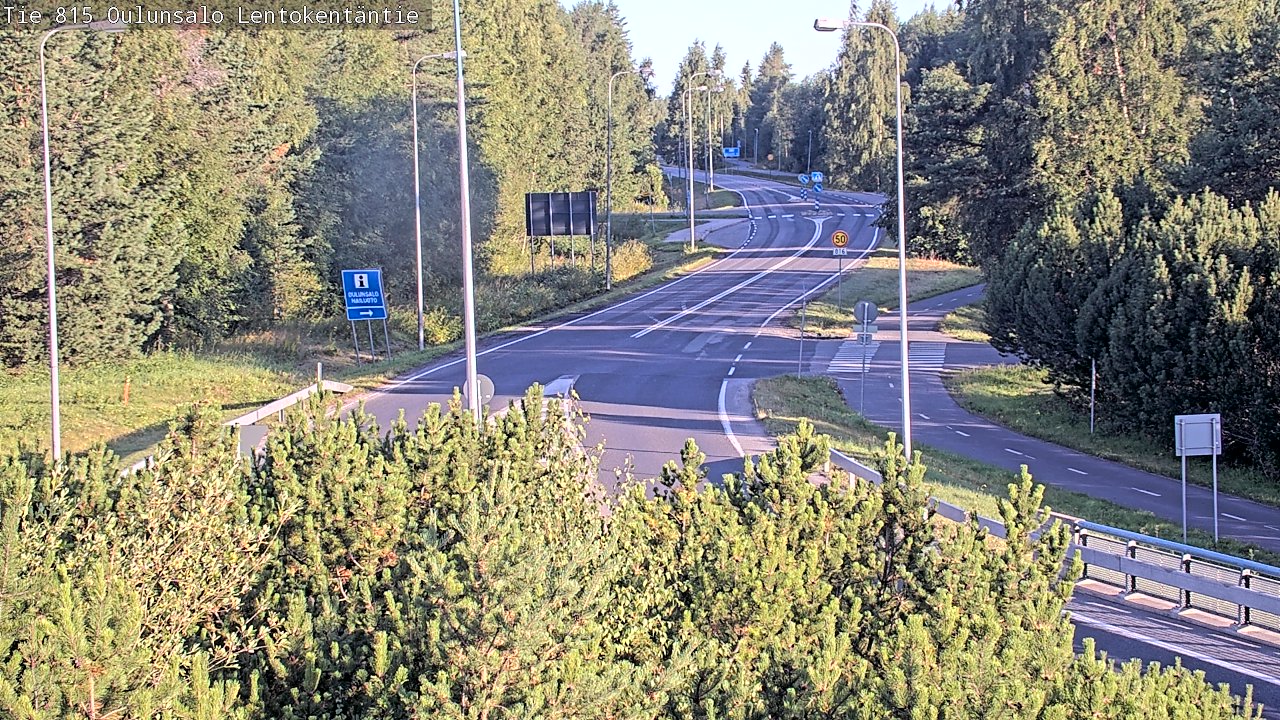 Weather Camera Image Road 816 Oulunsalo, Lentokentäntie, Oulu, Pohjois-Pohjanmaa