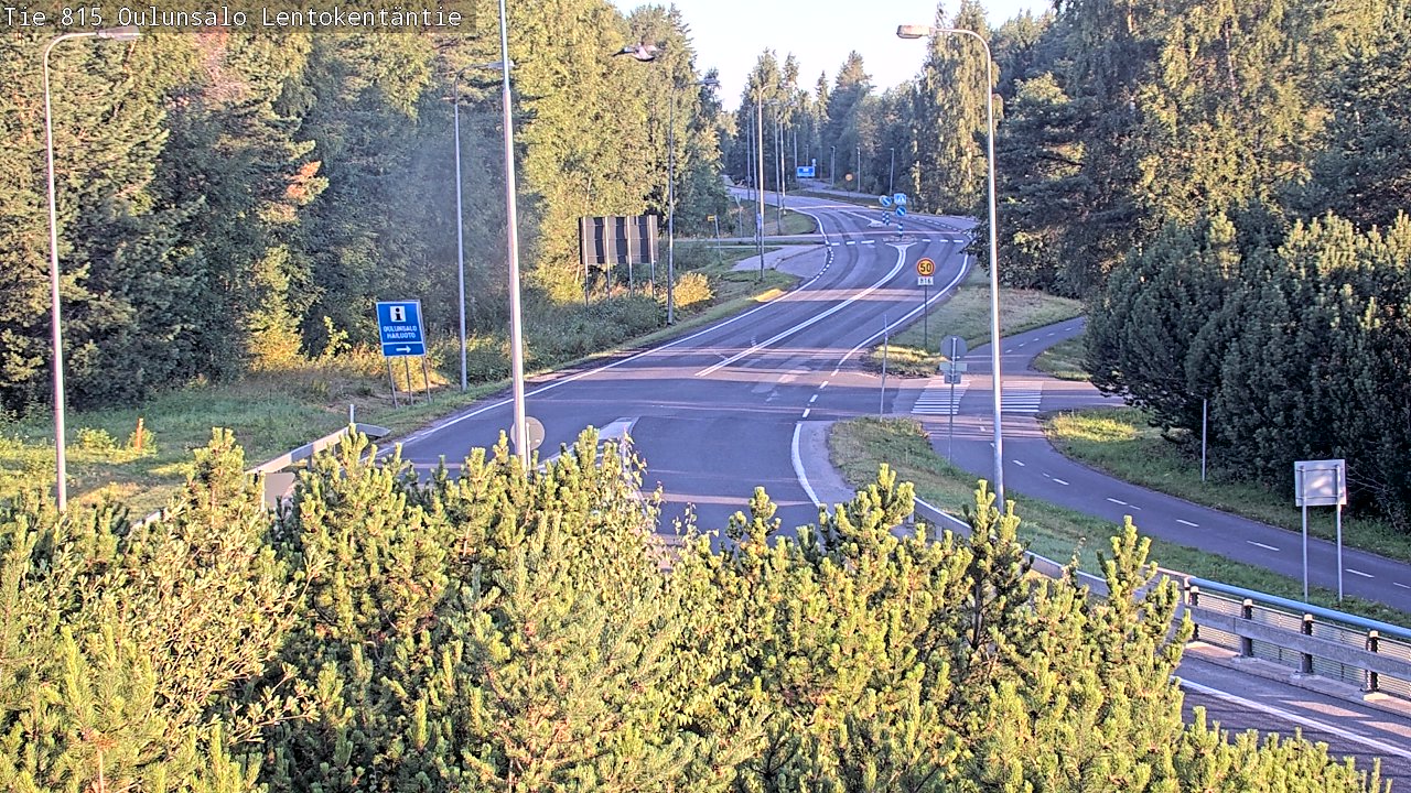Weather Camera Image Road 816 Oulunsalo, Lentokentäntie, Oulu, Pohjois-Pohjanmaa