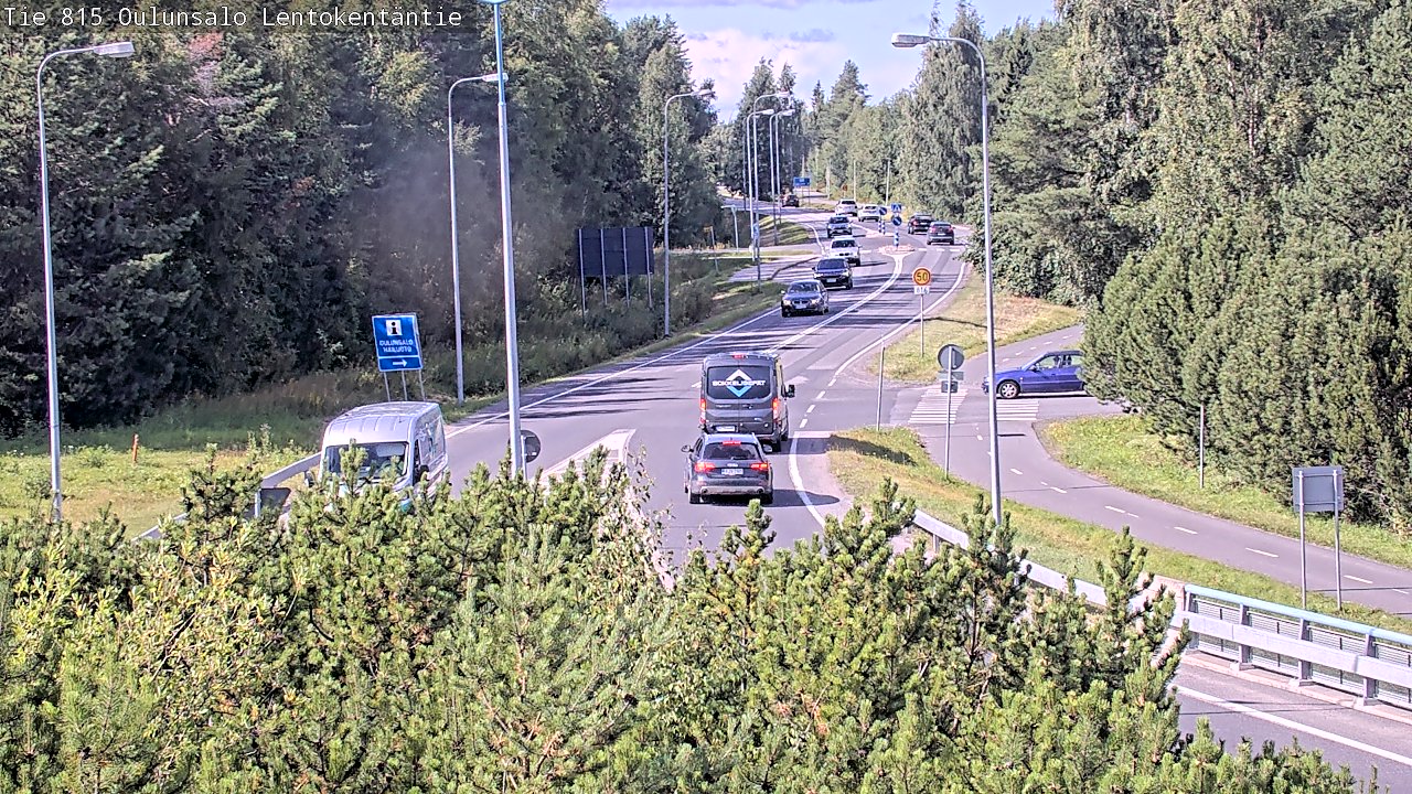 Kelikamerat Kuva Tie 816 Oulunsalo, Lentokentäntie, Oulu, Pohjois-Pohjanmaa