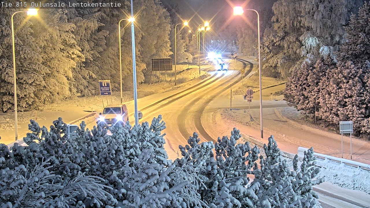 Weather Camera Image Road 816 Oulunsalo, Lentokentäntie, Oulu, Pohjois-Pohjanmaa
