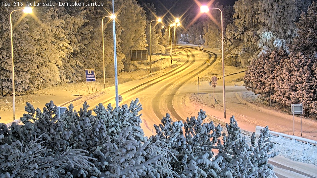 Weather Camera Image Road 816 Oulunsalo, Lentokentäntie, Oulu, Pohjois-Pohjanmaa