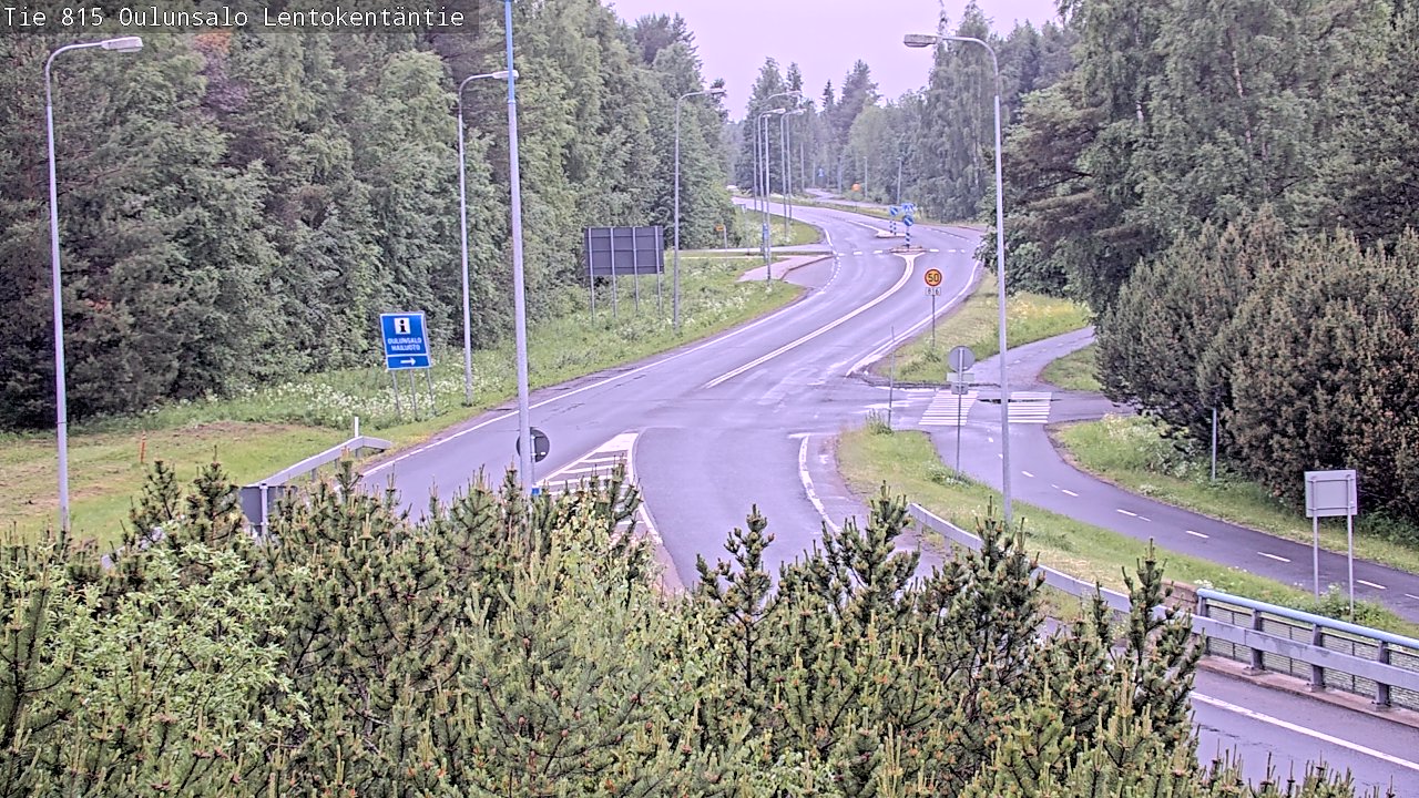 Kelikamerat Kuva Tie 816 Oulunsalo, Lentokentäntie, Oulu, Pohjois-Pohjanmaa