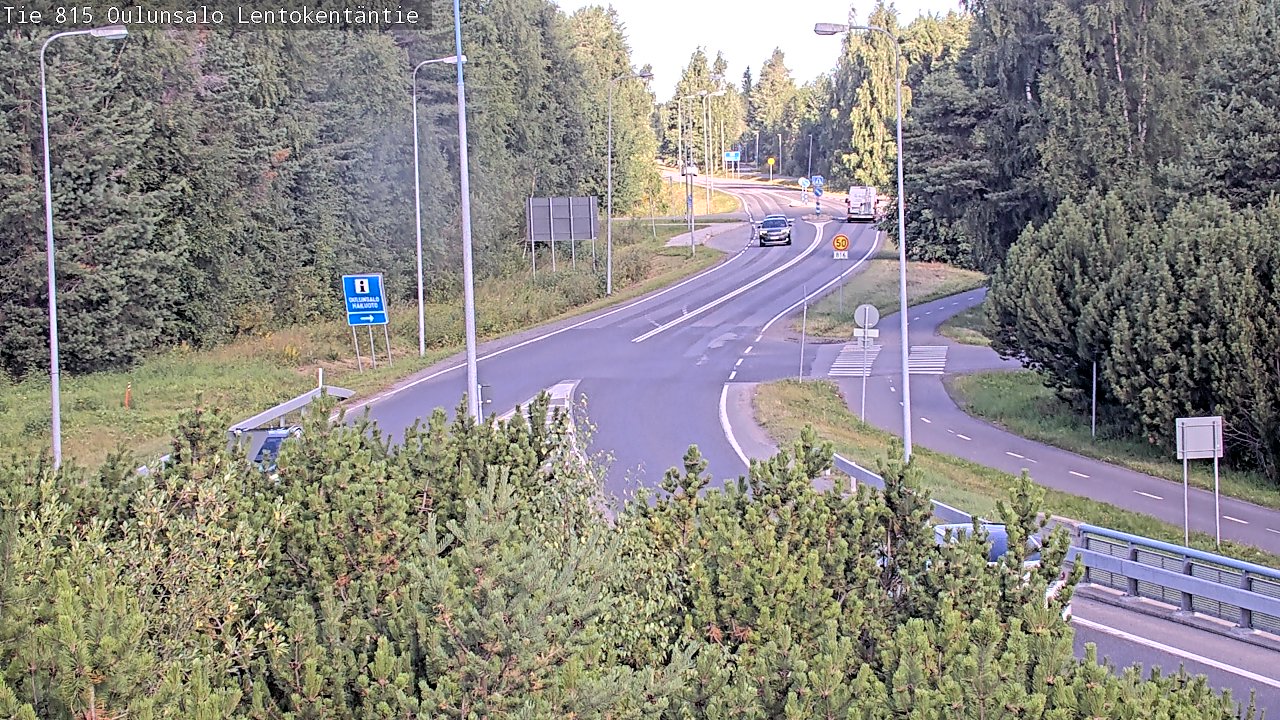 Kelikamerat Kuva Tie 816 Oulunsalo, Lentokentäntie, Oulu, Pohjois-Pohjanmaa