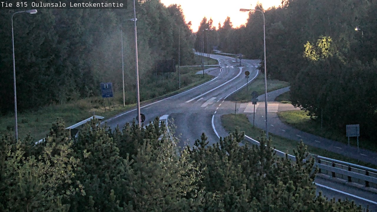 Kelikamerat Kuva Tie 816 Oulunsalo, Lentokentäntie, Oulu, Pohjois-Pohjanmaa
