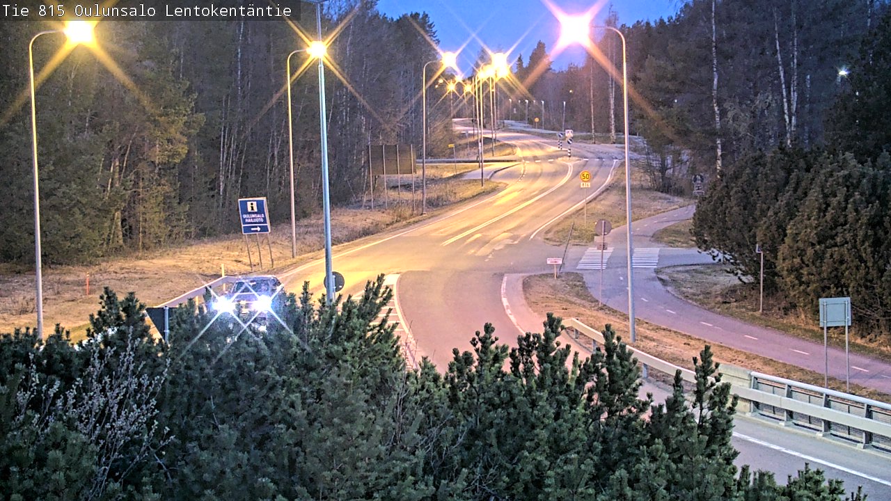 Weather Camera Image Road 816 Oulunsalo, Lentokentäntie, Oulu, Pohjois-Pohjanmaa