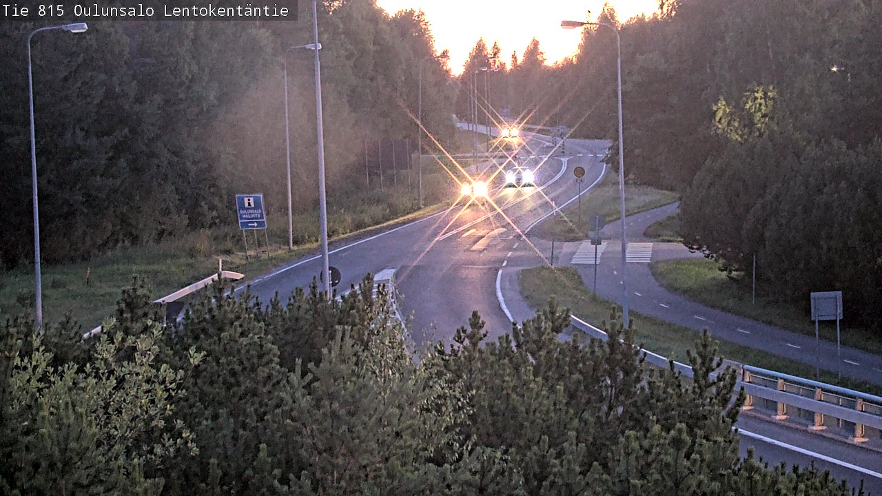 Kelikamerat Kuva Tie 816 Oulunsalo, Lentokentäntie, Oulu, Pohjois-Pohjanmaa