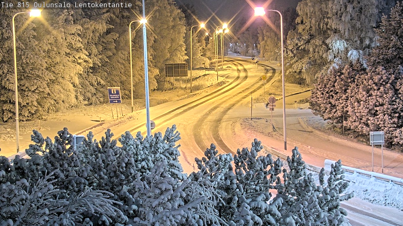 Weather Camera Image Road 816 Oulunsalo, Lentokentäntie, Oulu, Pohjois-Pohjanmaa