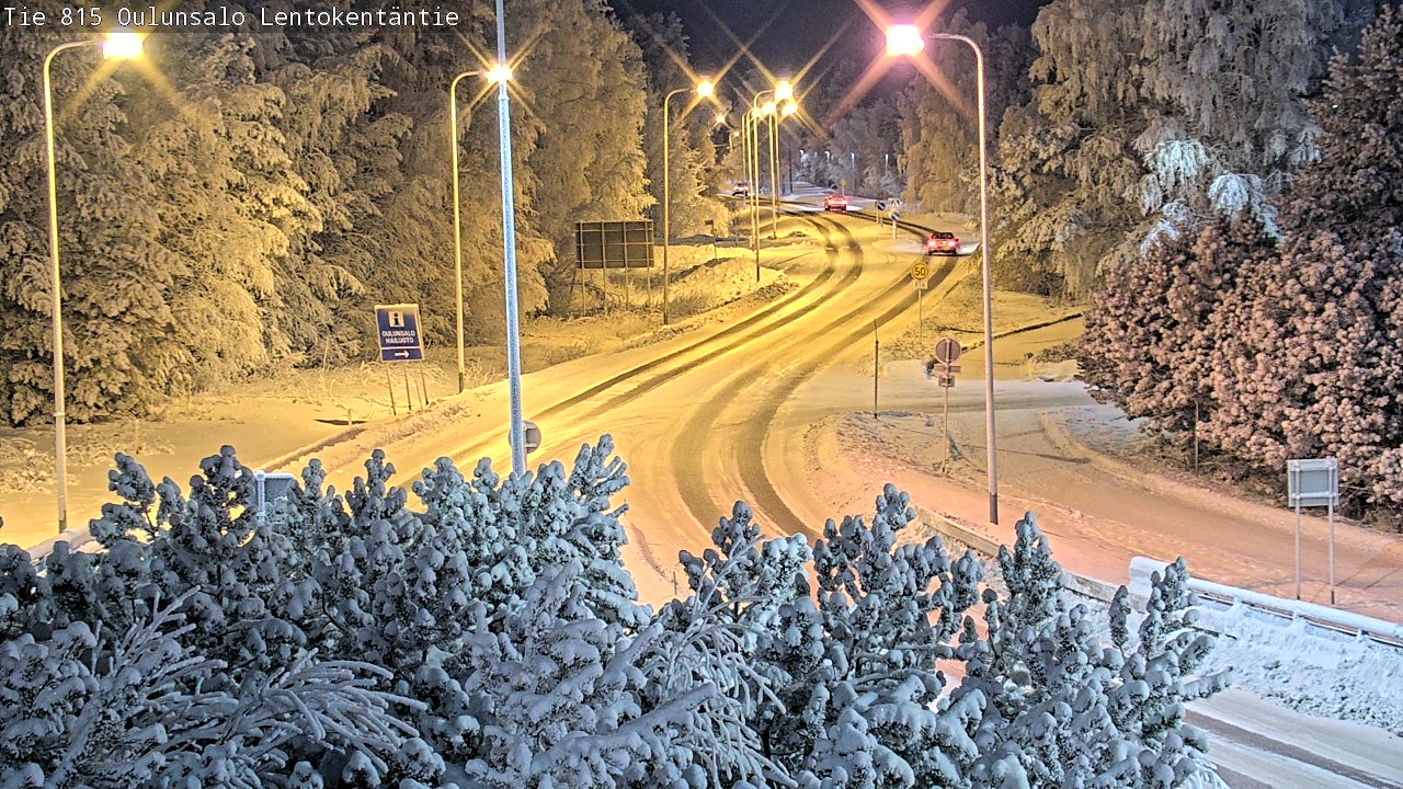 Weather Camera Image Road 816 Oulunsalo, Lentokentäntie, Oulu, Pohjois-Pohjanmaa