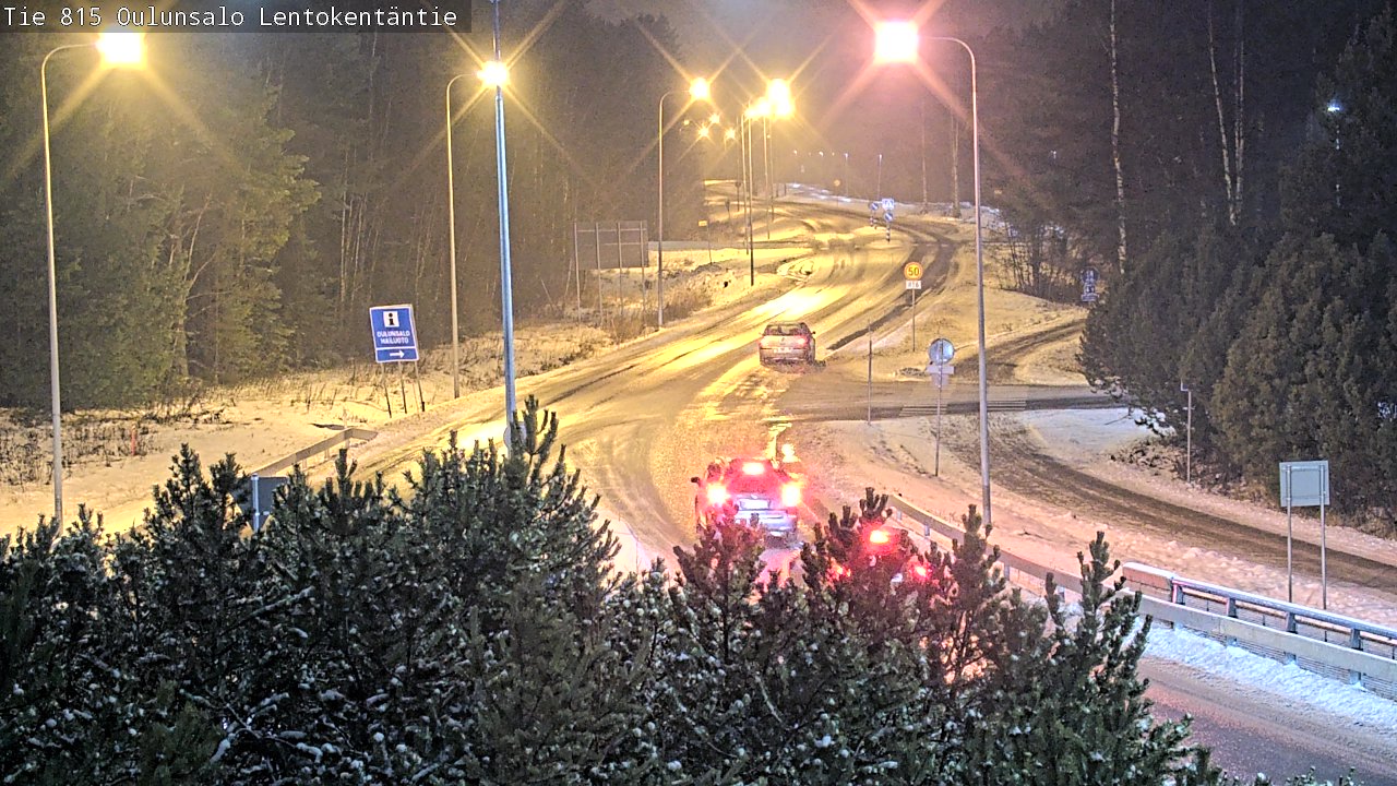 Weather Camera Image Väg 816 Uleåsalo, Lentokentäntie, Oulu, Pohjois-Pohjanmaa