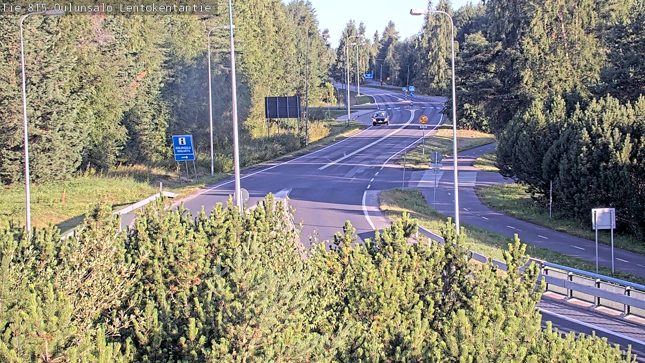 Weather Camera Image Road 816 Oulunsalo, Lentokentäntie, Oulu, Pohjois-Pohjanmaa