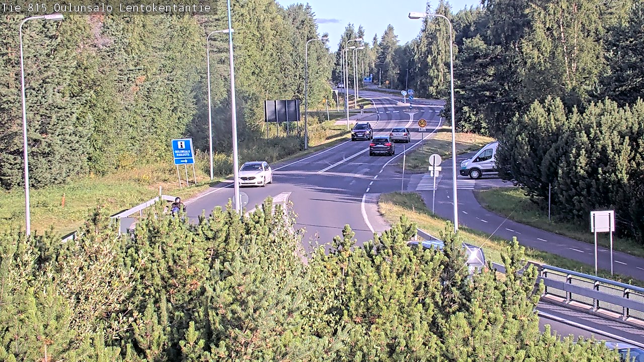 Kelikamerat Kuva Tie 816 Oulunsalo, Lentokentäntie, Oulu, Pohjois-Pohjanmaa