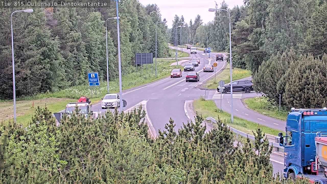 Kelikamerat Kuva Tie 816 Oulunsalo, Lentokentäntie, Oulu, Pohjois-Pohjanmaa