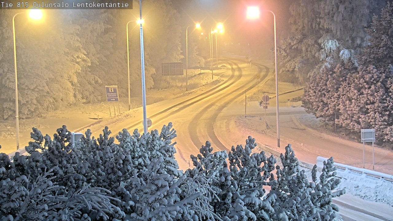 Weather Camera Image Road 816 Oulunsalo, Lentokentäntie, Oulu, Pohjois-Pohjanmaa