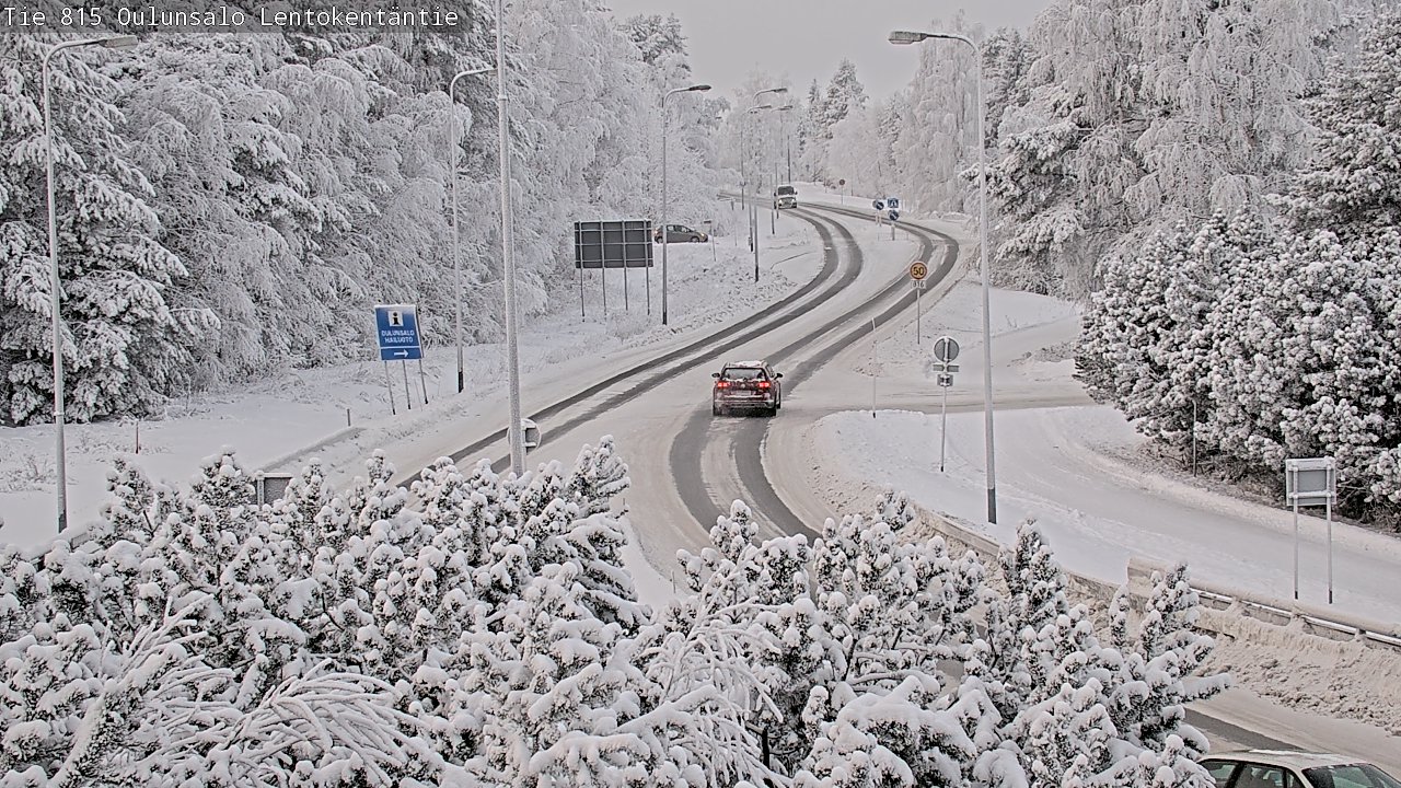 Weather Camera Image Road 816 Oulunsalo, Lentokentäntie, Oulu, Pohjois-Pohjanmaa