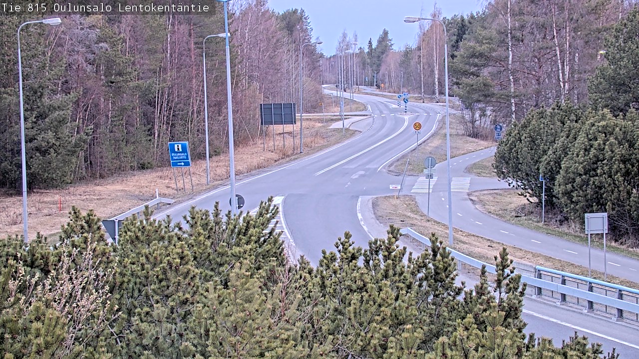 Weather Camera Image Road 816 Oulunsalo, Lentokentäntie, Oulu, Pohjois-Pohjanmaa