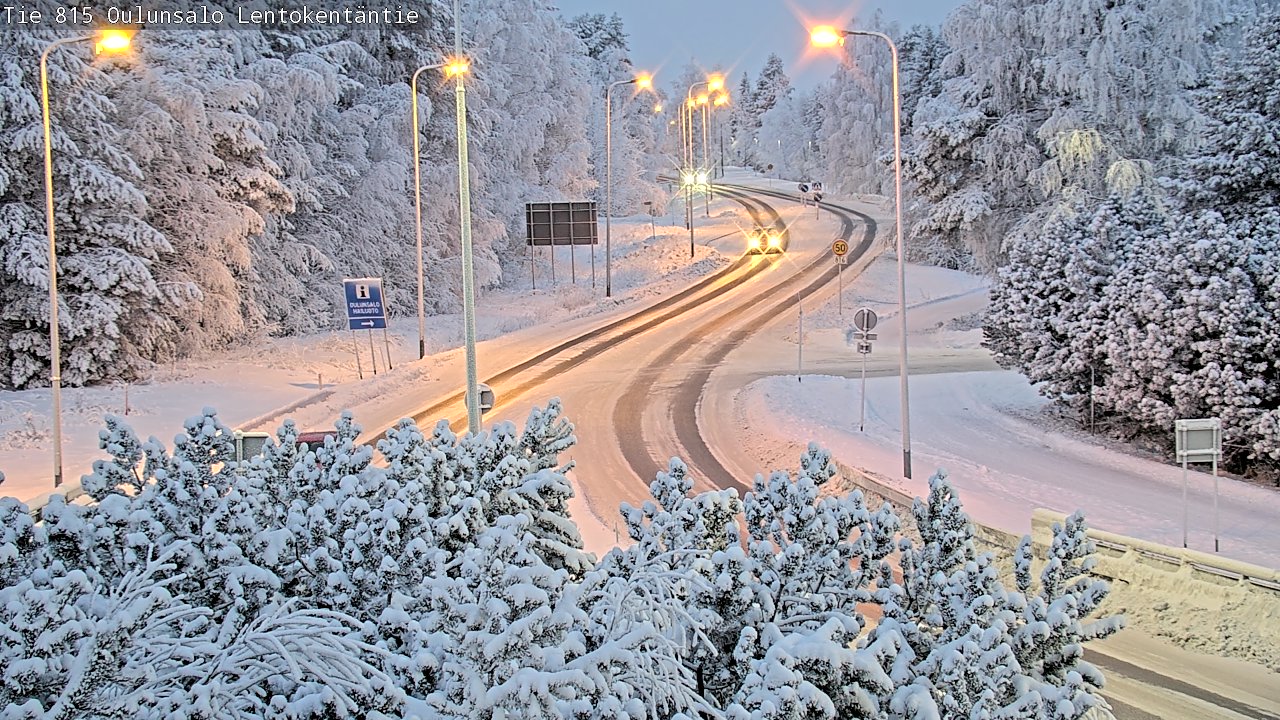 Weather Camera Image Road 816 Oulunsalo, Lentokentäntie, Oulu, Pohjois-Pohjanmaa