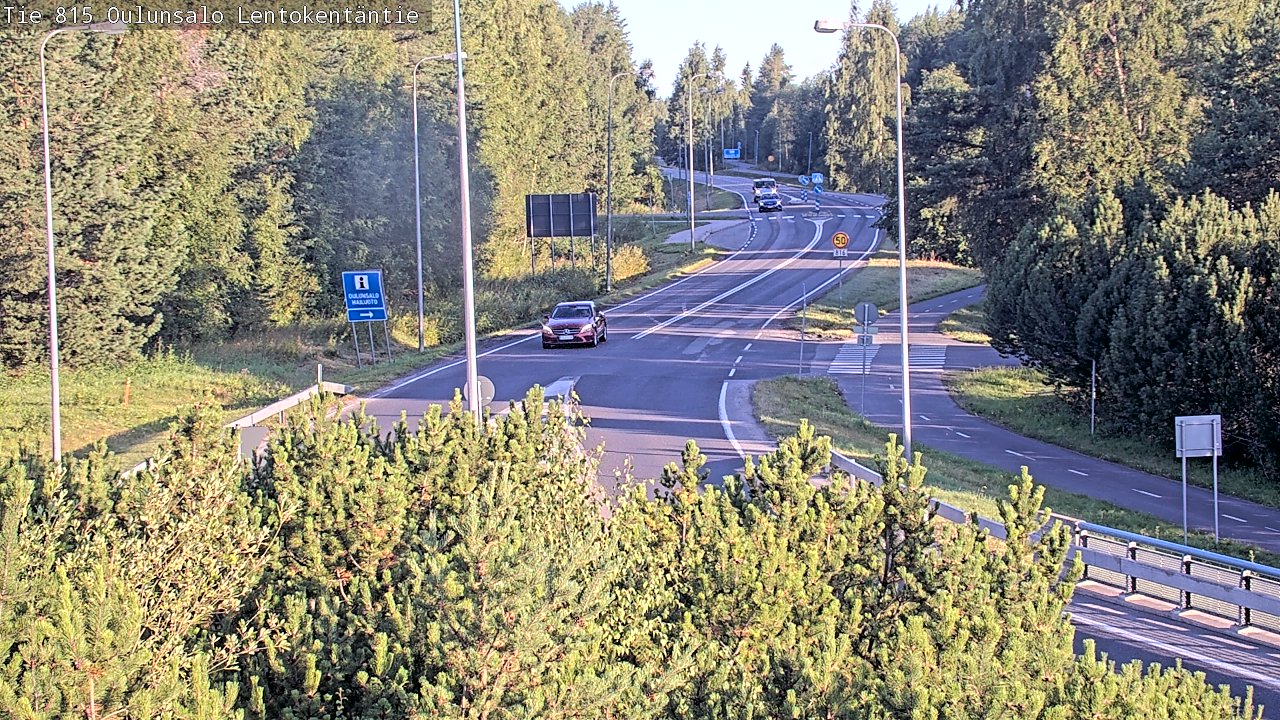 Weather Camera Image Road 816 Oulunsalo, Lentokentäntie, Oulu, Pohjois-Pohjanmaa