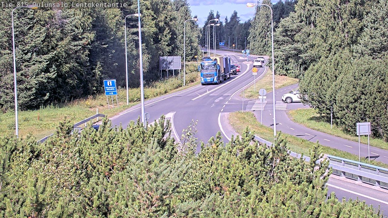 Kelikamerat Kuva Tie 816 Oulunsalo, Lentokentäntie, Oulu, Pohjois-Pohjanmaa